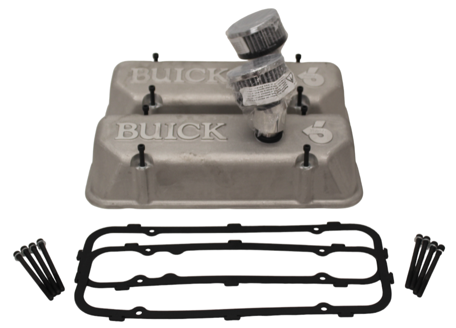 Champion Turbo Buick CNC Series Valve Covers "Buick" Bare SET w/ Silicone Gasket